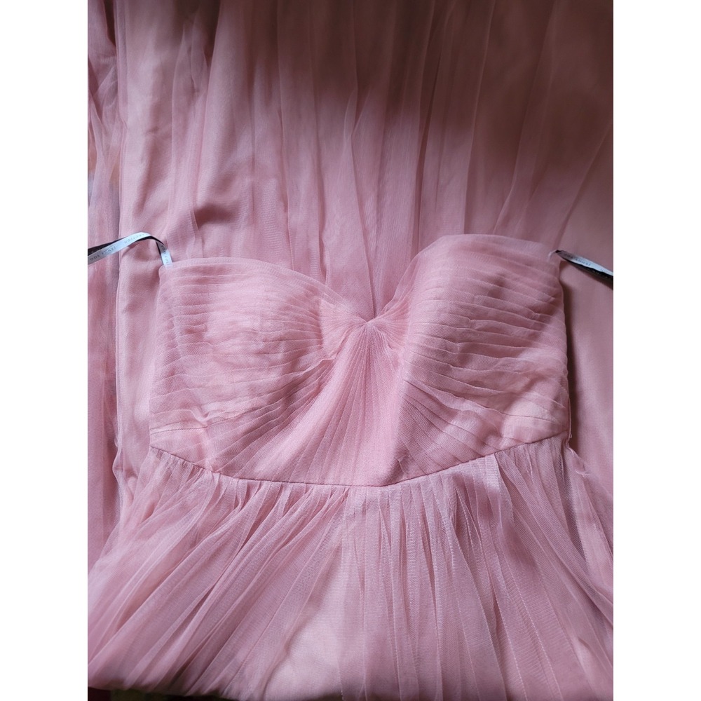 Blush Tulle Maxi Dress Size 18 Formal Prom Bridesmaid Wedding Guest Cottagecore - Picture 8 of 10